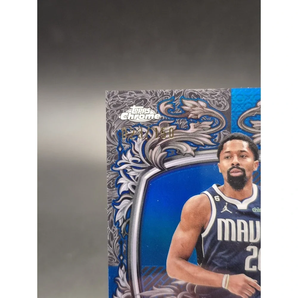 2025-26 Topps Chrome Spencer Dinwiddie #SS-SD Signature Style Blue /150 AU Mavs